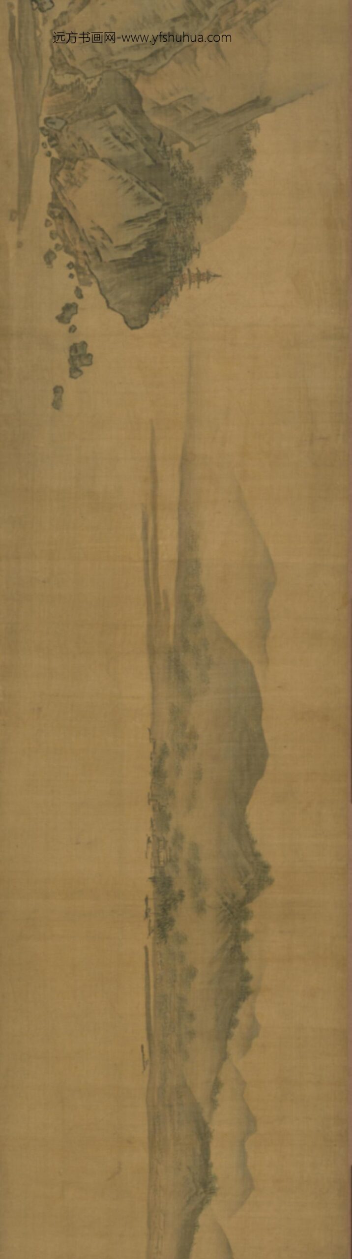 明-明山画山水图卷_