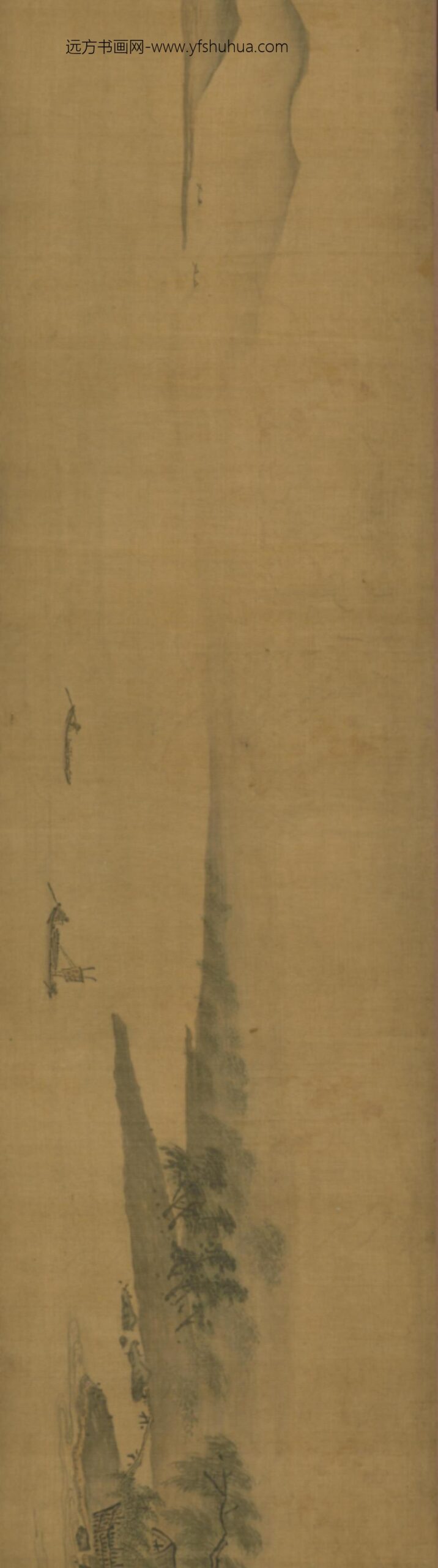 明-明山画山水图卷_