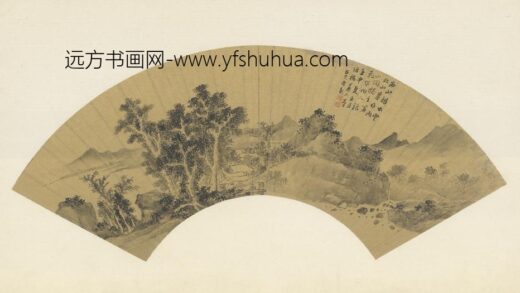 明 曹羲山水扇页.jpg