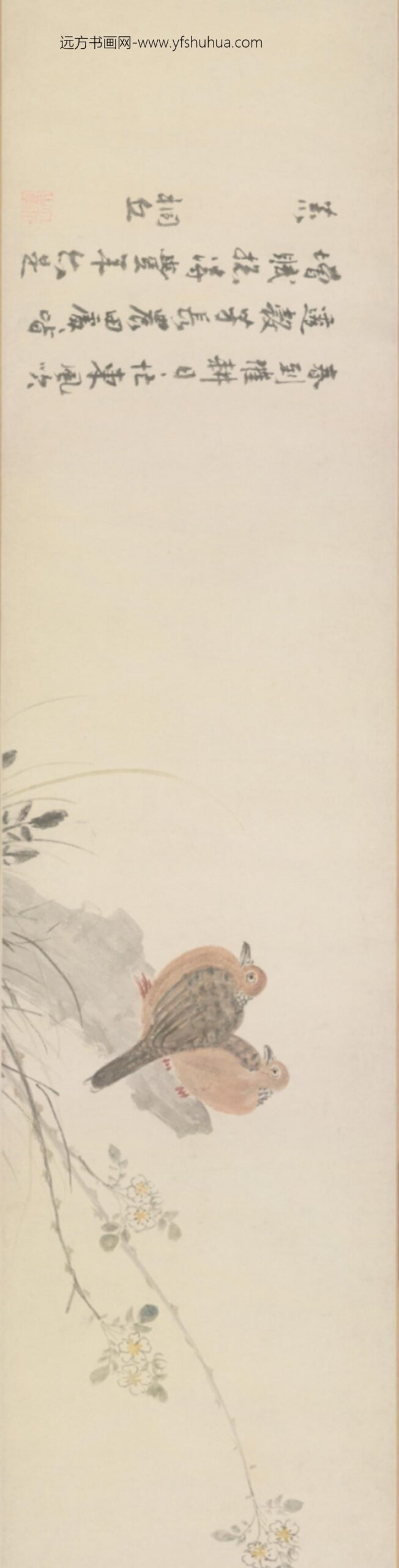 明-曹镤花鸟图卷_
