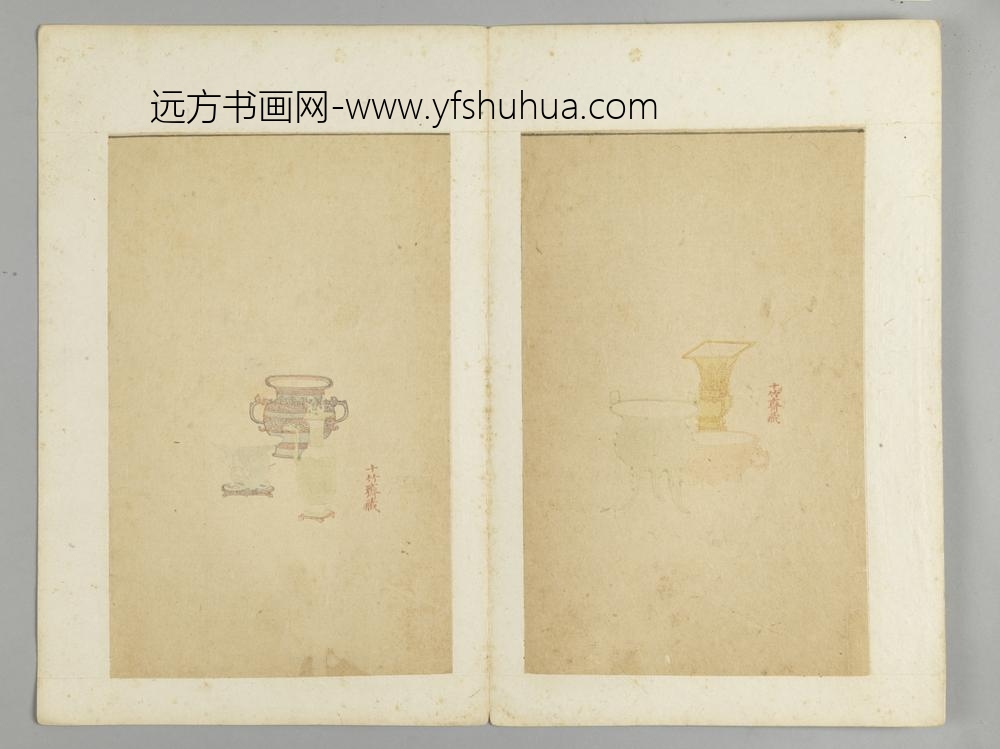 明-木版水印十竹斋五色笺谱册-
