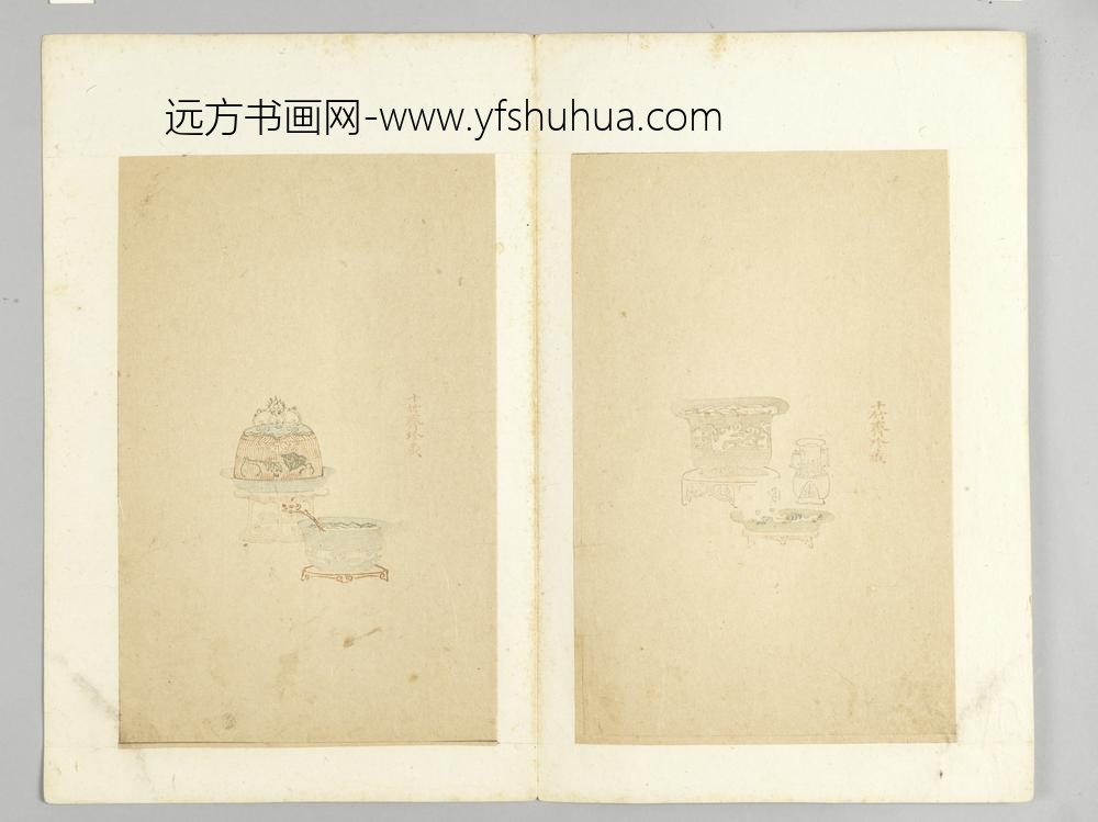 明-木版水印十竹斋五色笺谱册-
