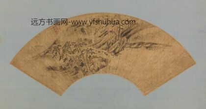 明 朱容重山水扇.jpg