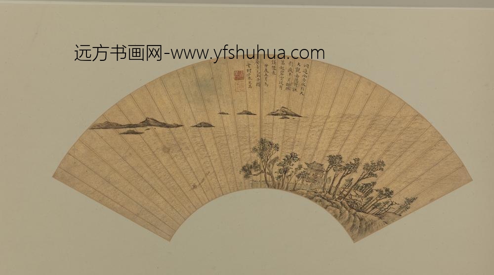 明-朱胤隽洞庭夜月扇