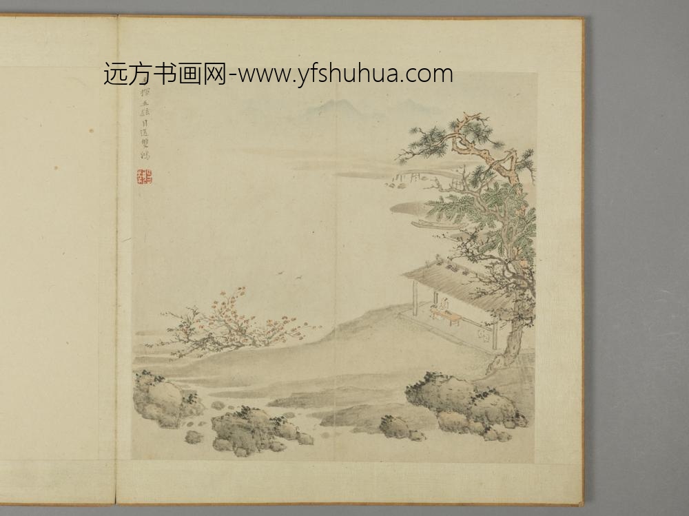 明-殳执山水册-