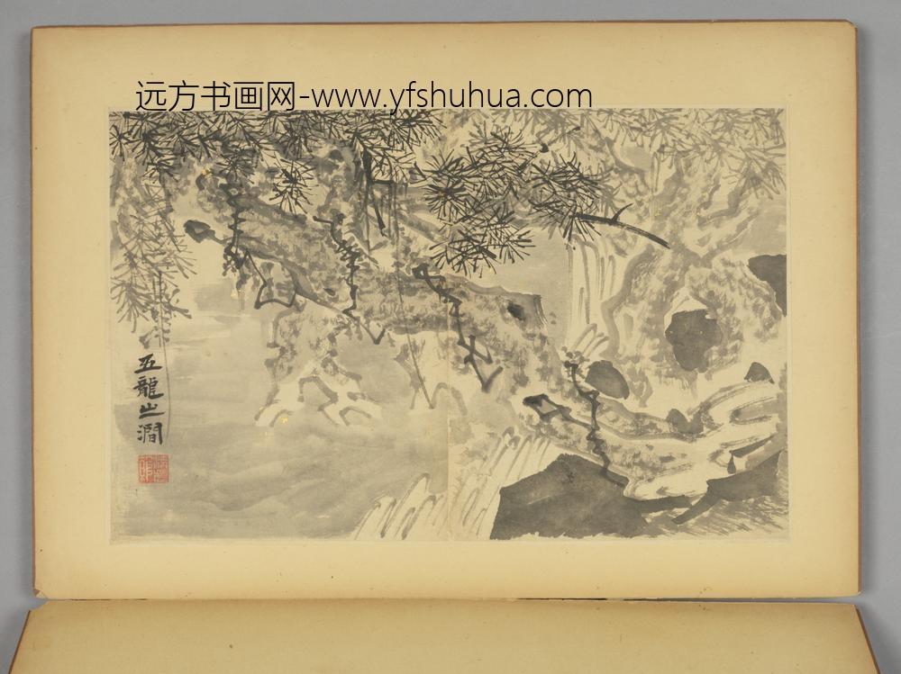 明-毛复光花卉人物册-