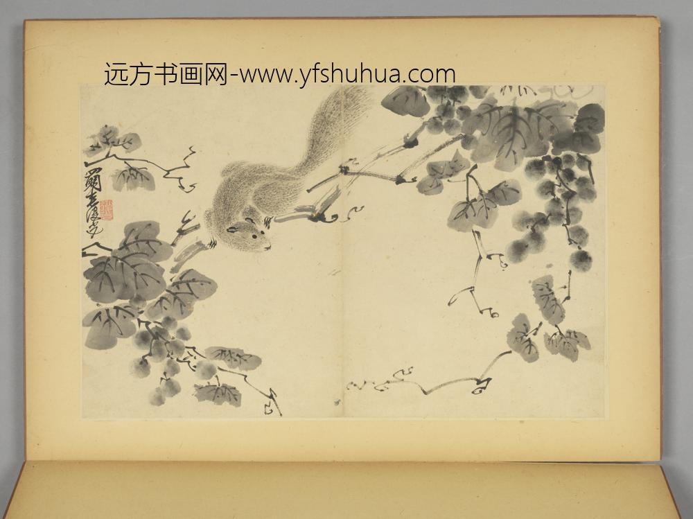 明-毛复光花卉人物册-