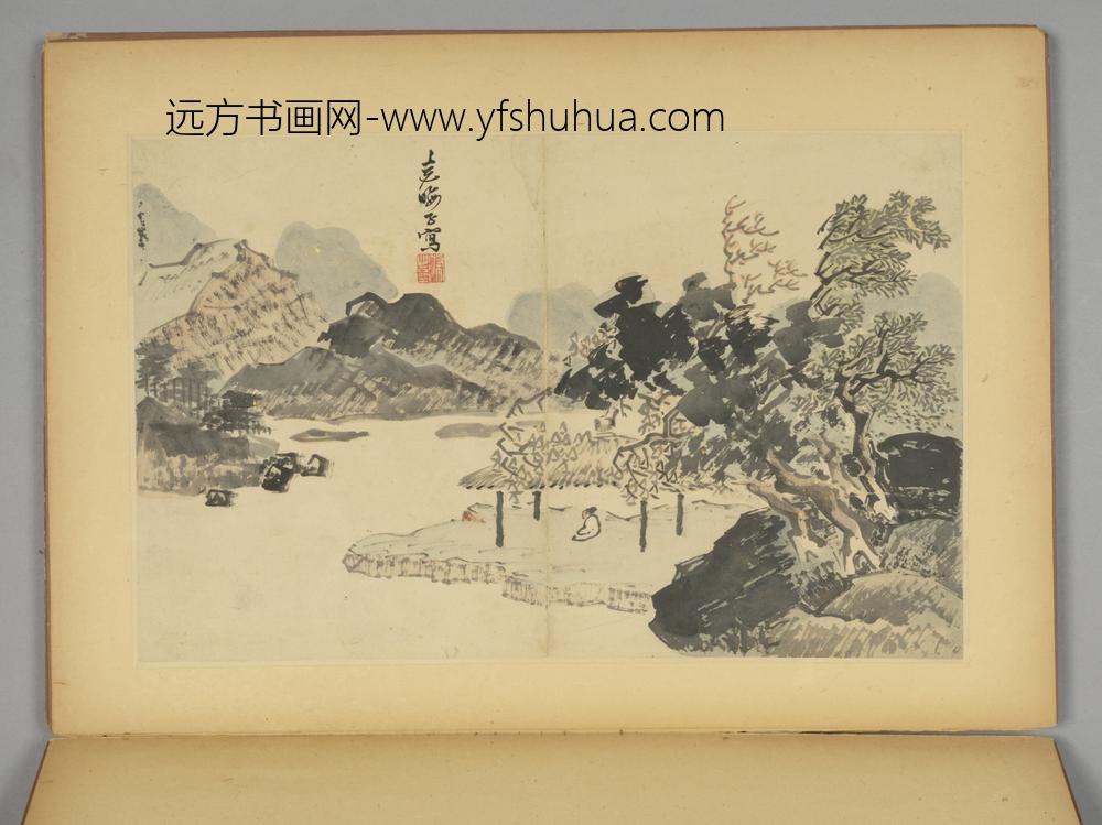 明-毛复光花卉人物册-