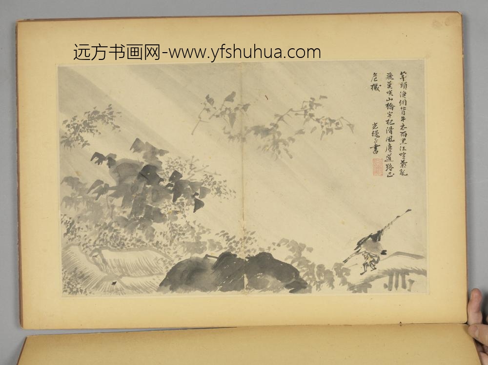 明-毛复光花卉人物册-