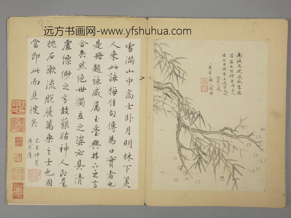 明-沈颢墨梅册-