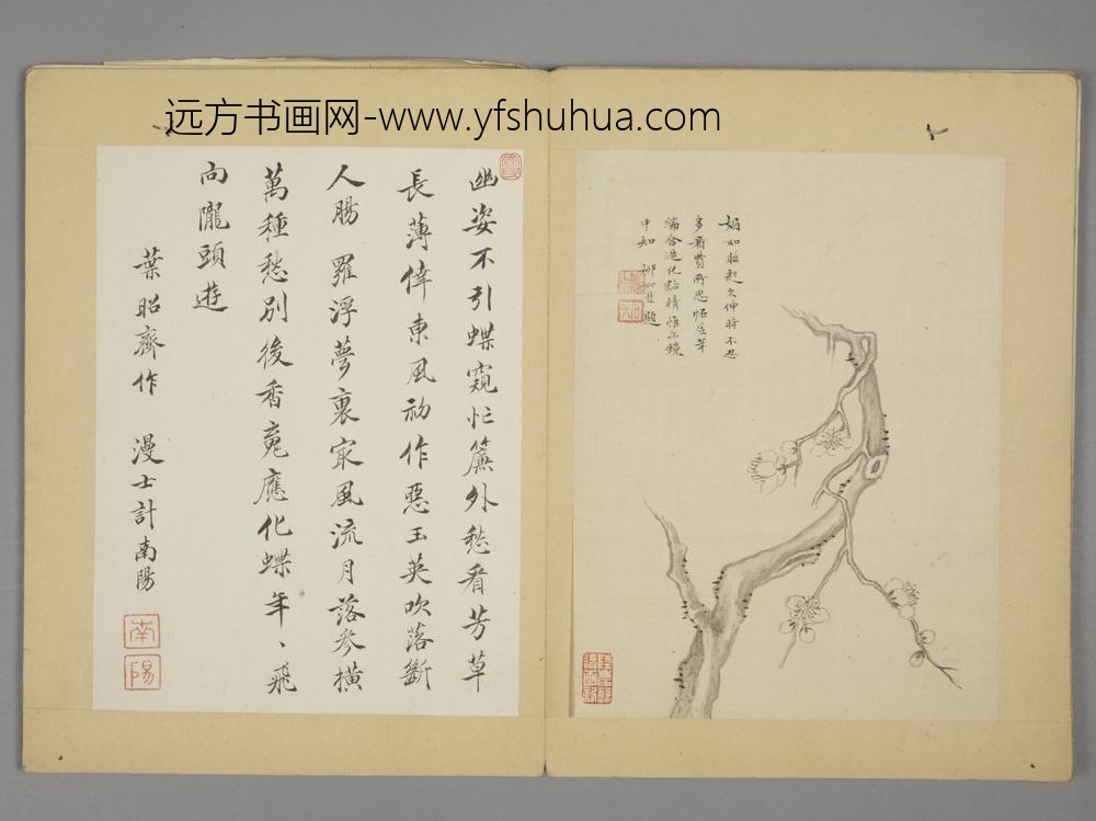 明-沈颢墨梅册-