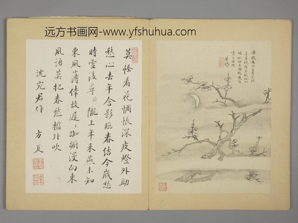 明-沈颢墨梅册-
