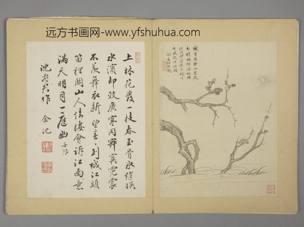 明-沈颢墨梅册-