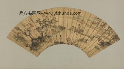明 沙士鲠秋暮离怀图扇页.jpg