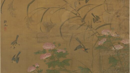 明 淝山芙蓉鸳鸯图轴.jpg