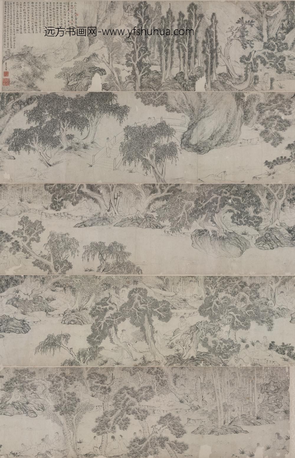 明-王允安兰亭图卷