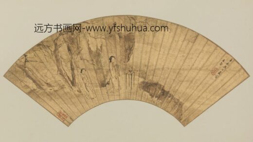 明 王声仕女焚香扇.jpg