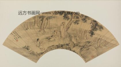 明 王式松荫观泉扇.jpg