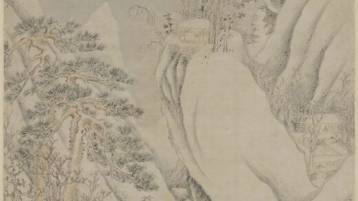 明 申浦踏雪访道图轴.jpg
