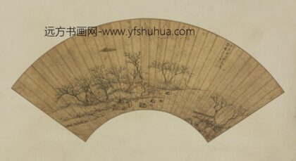 明 蒋乾山水扇.jpg