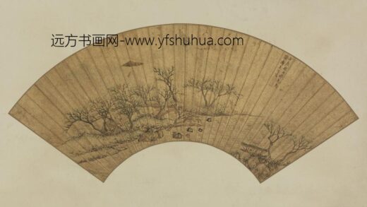 明 蒋乾山水扇.jpg