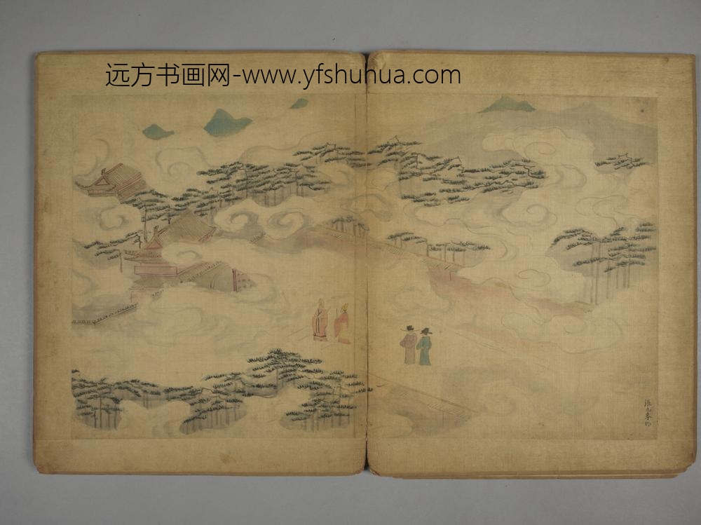 明-蒋乾张元举等五家山水册-