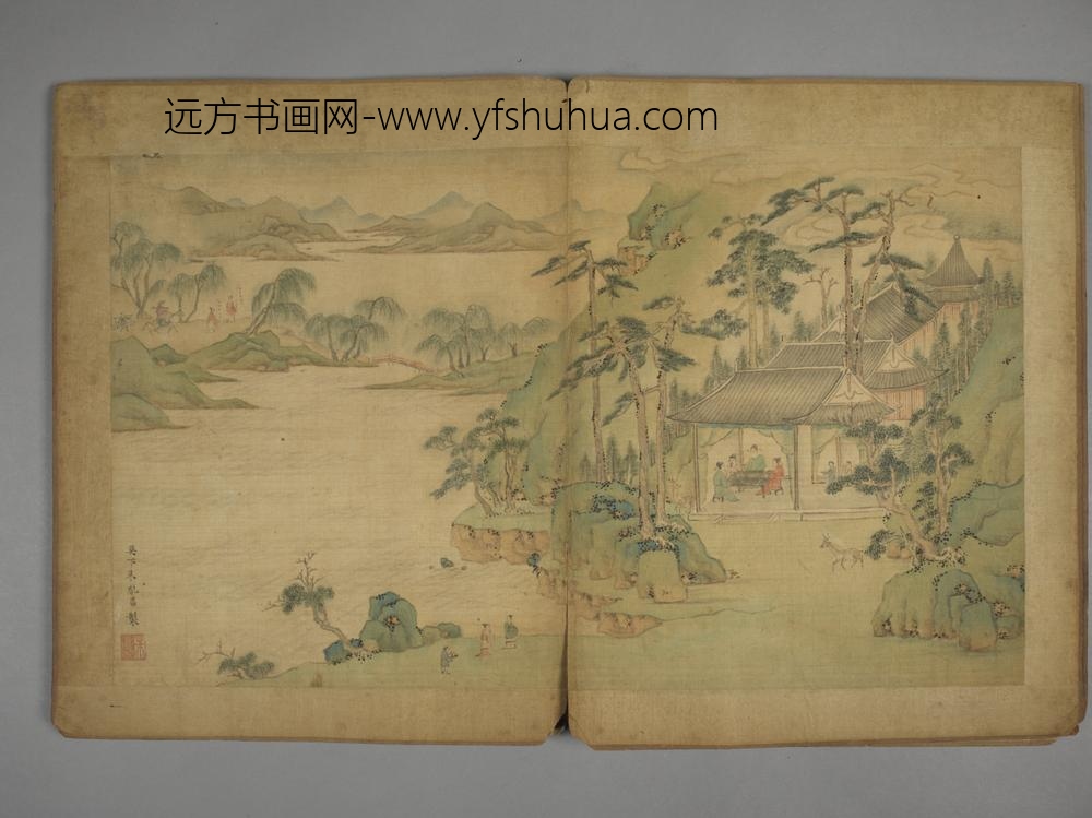 明-蒋乾张元举等五家山水册-