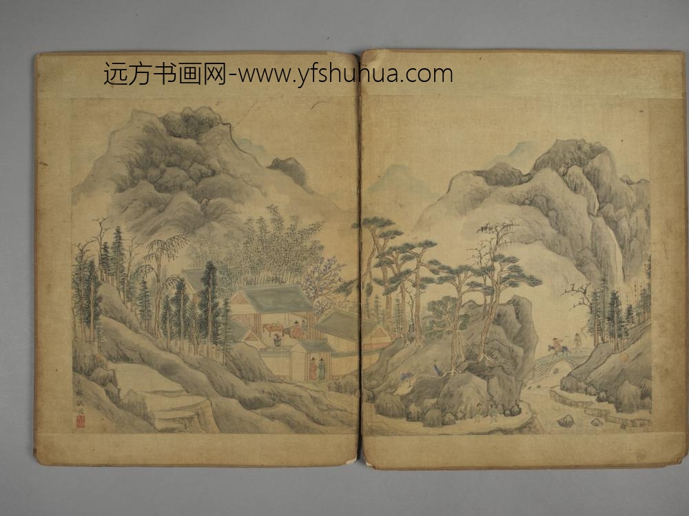 明-蒋乾张元举等五家山水册-