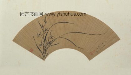 明 薜素素墨兰扇.jpg