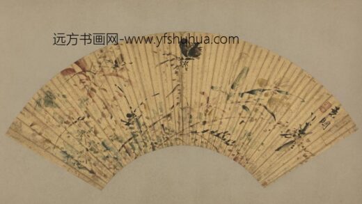 明 袁问花蝶扇.jpg