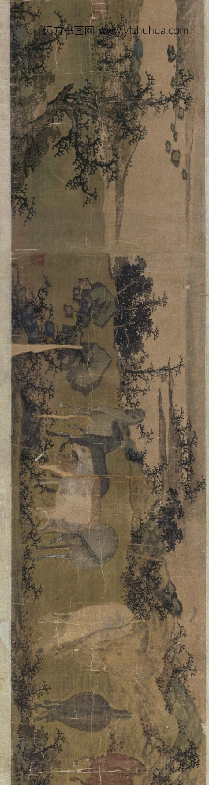 明-许宝百马图卷_