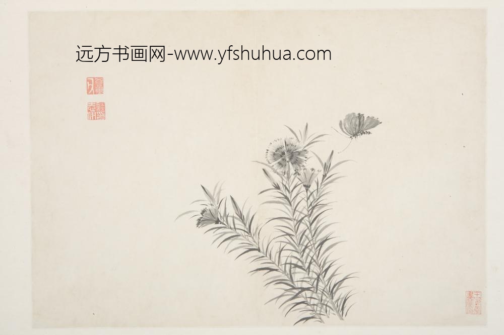 明-谈志伊花鸟册-