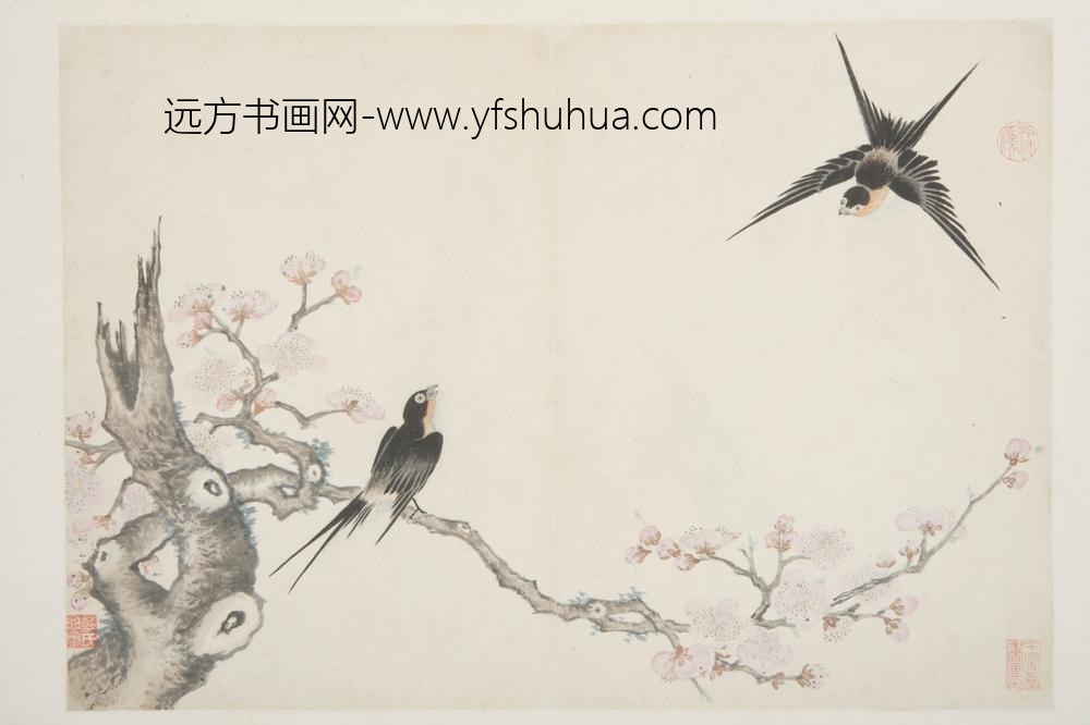 明-谈志伊花鸟册-
