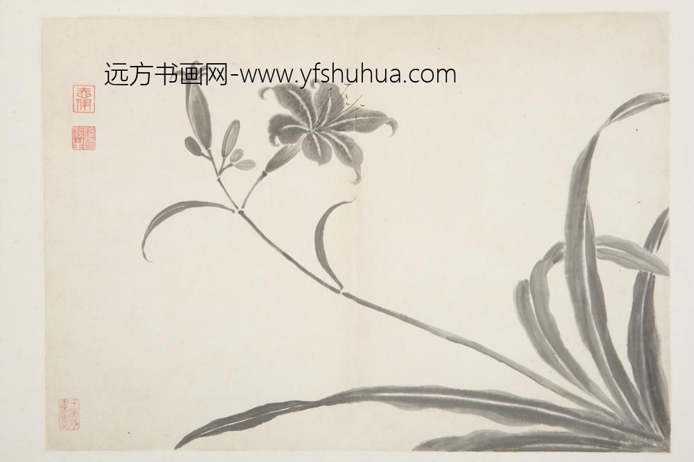 明-谈志伊花鸟册-