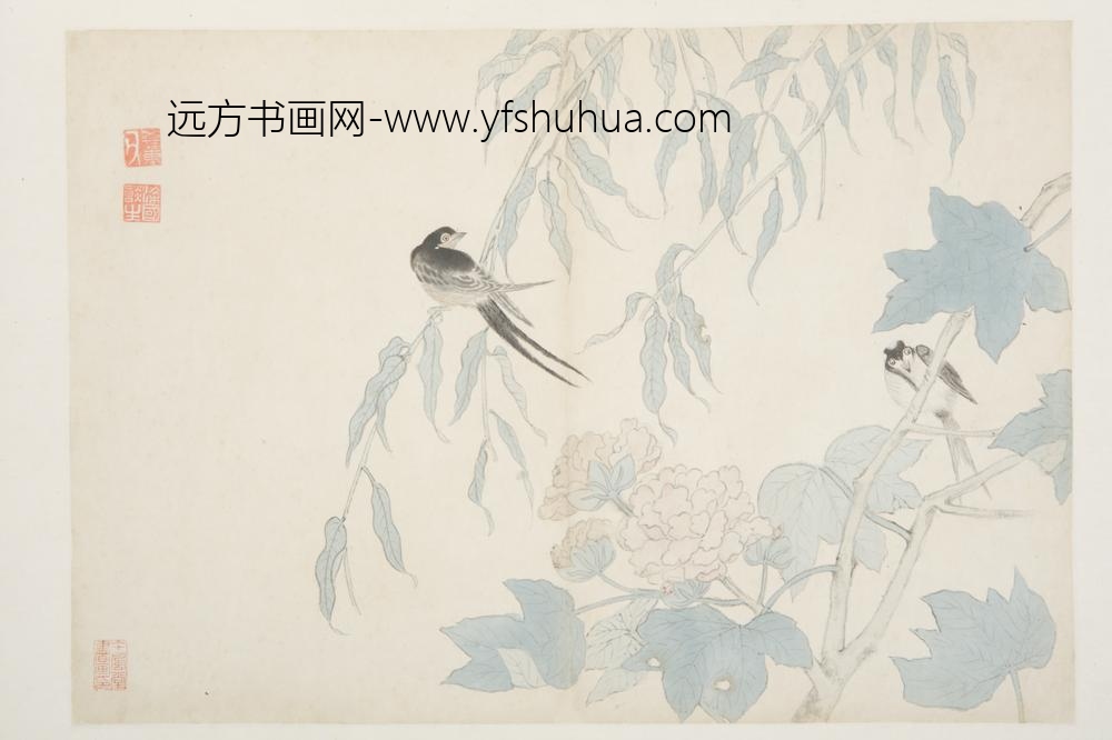 明-谈志伊花鸟册-