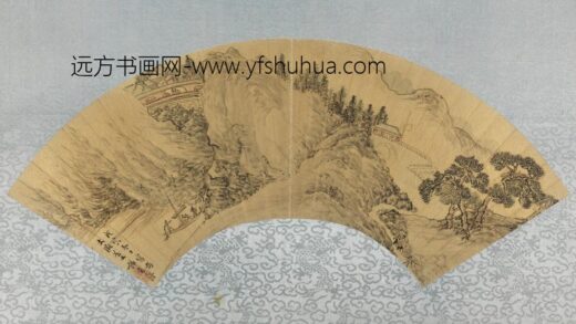 明 谢道龄山水扇面.jpg