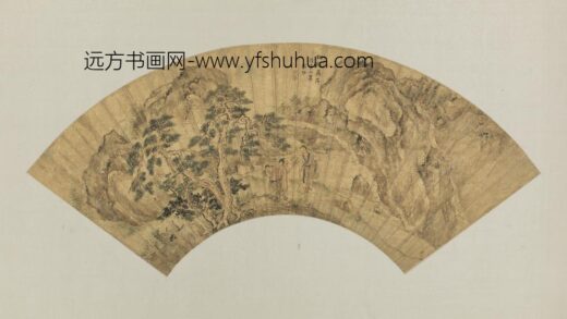明 赵伊松溪高士扇面.jpg