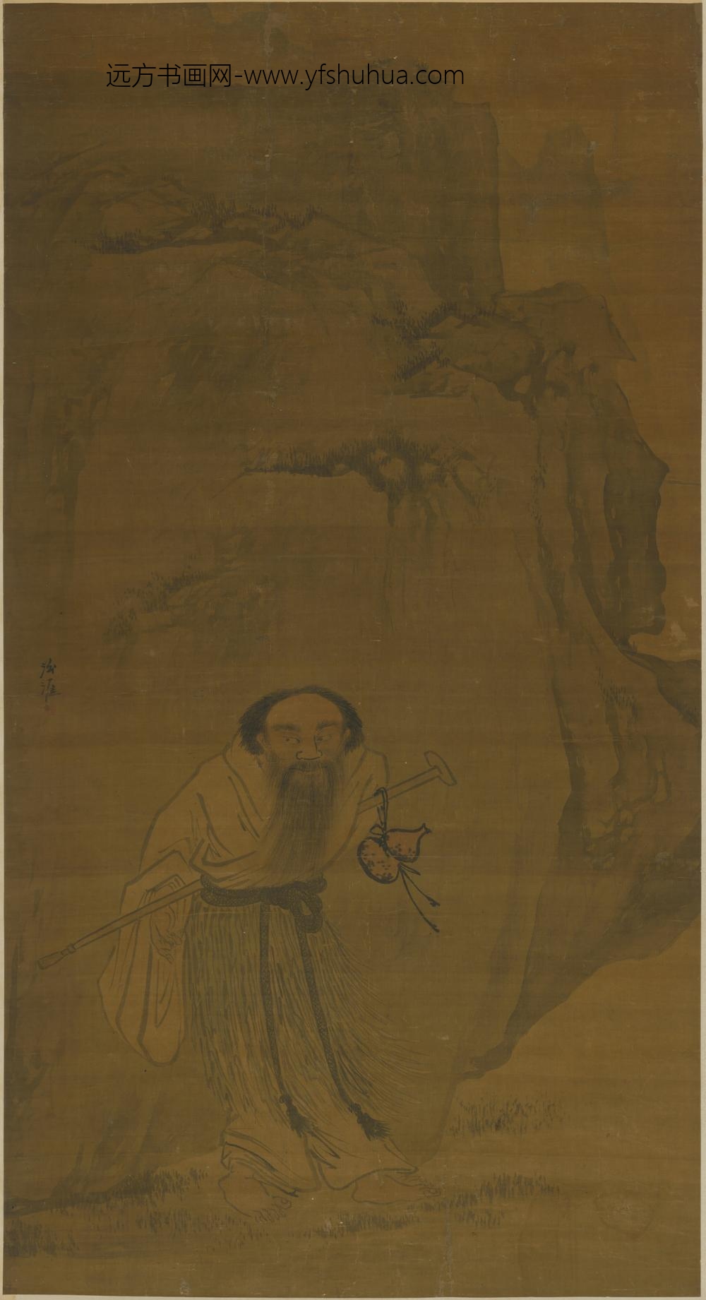 明-郭汾涯仙人图轴