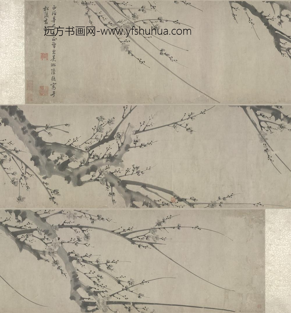 明-陆復梅花卷