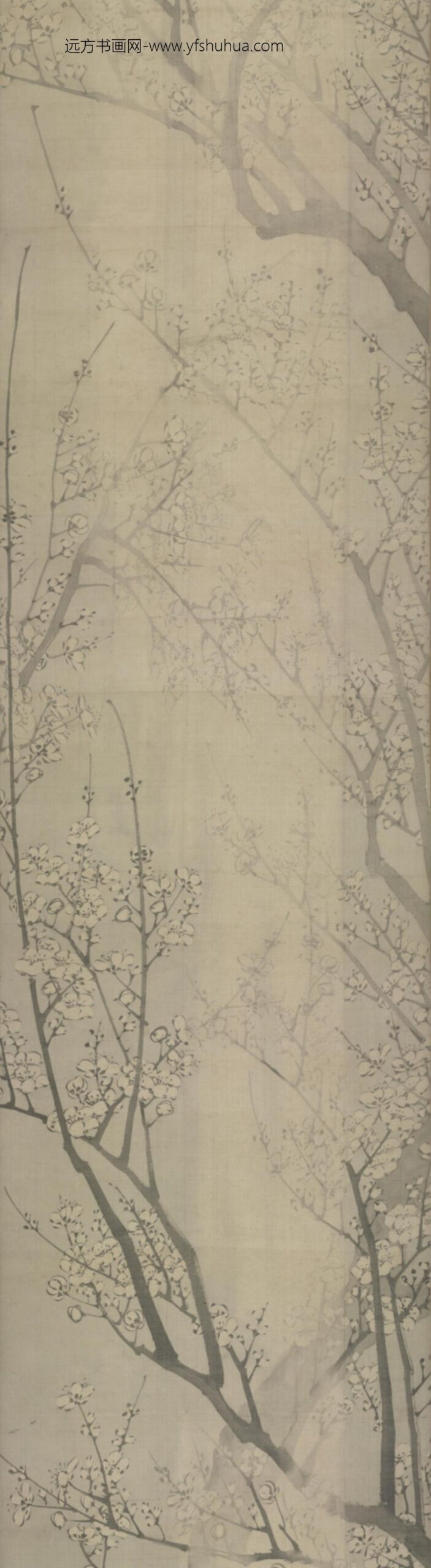 明-陆復梅花卷_