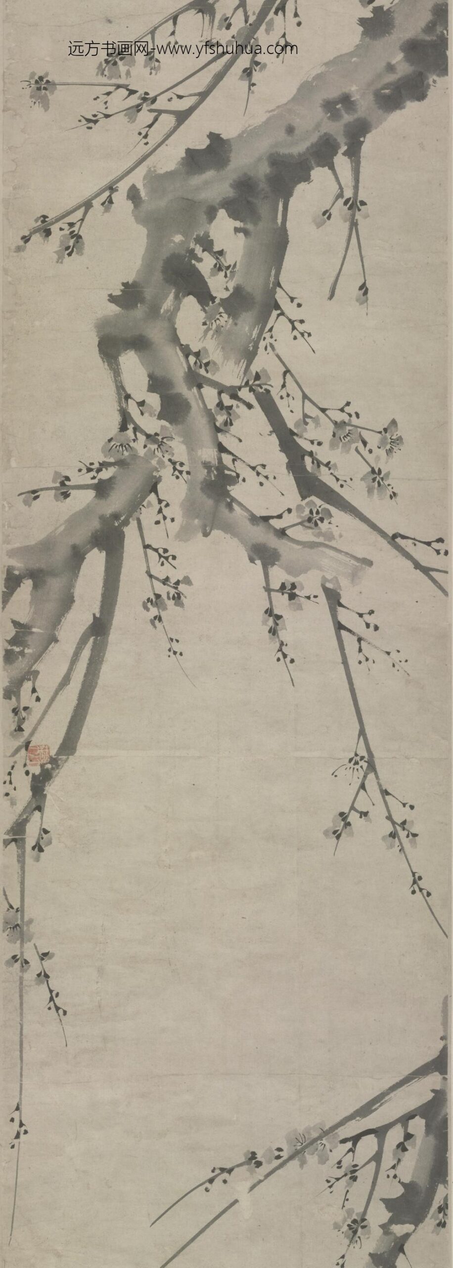 明-陆復梅花卷_
