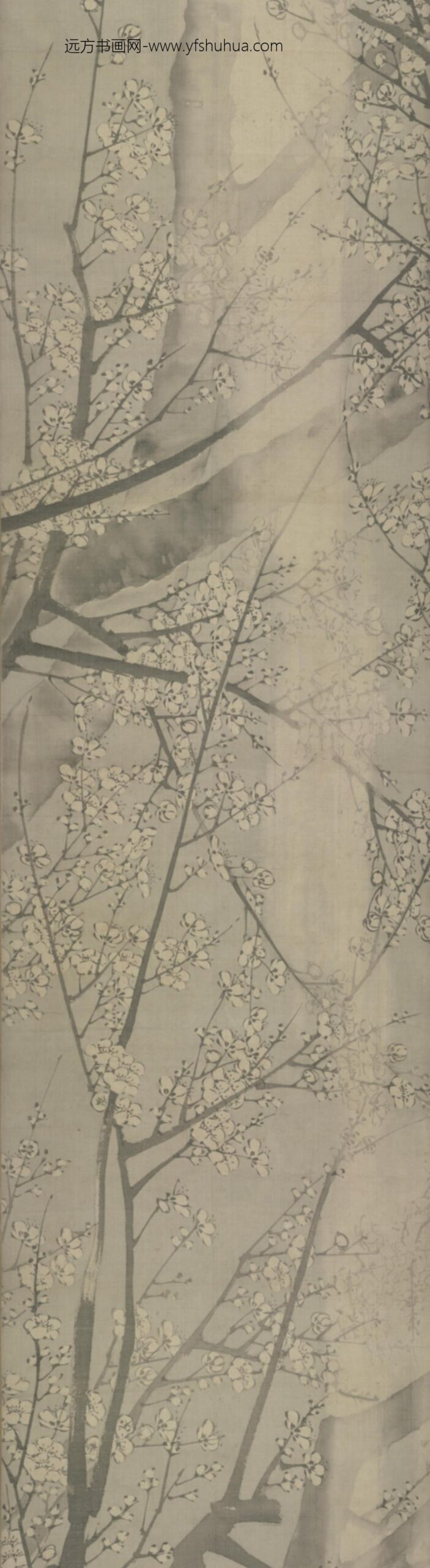 明-陆復梅花卷_