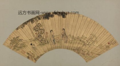 明 陈渊度曲图扇页.jpg