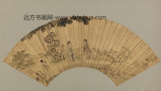 明 陈渊度曲图扇页.jpg