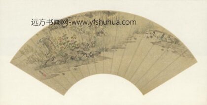 明 陈遵花溪游鸭扇页.jpg