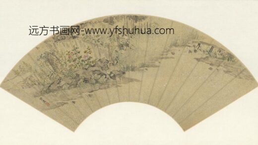 明 陈遵花溪游鸭扇页.jpg