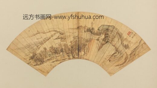 明 魏之璜山水扇.jpg