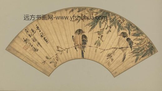 明 魏学濂花鸟扇页.jpg