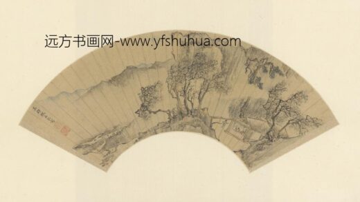 明 魏居敬秋声赋图扇页.jpg