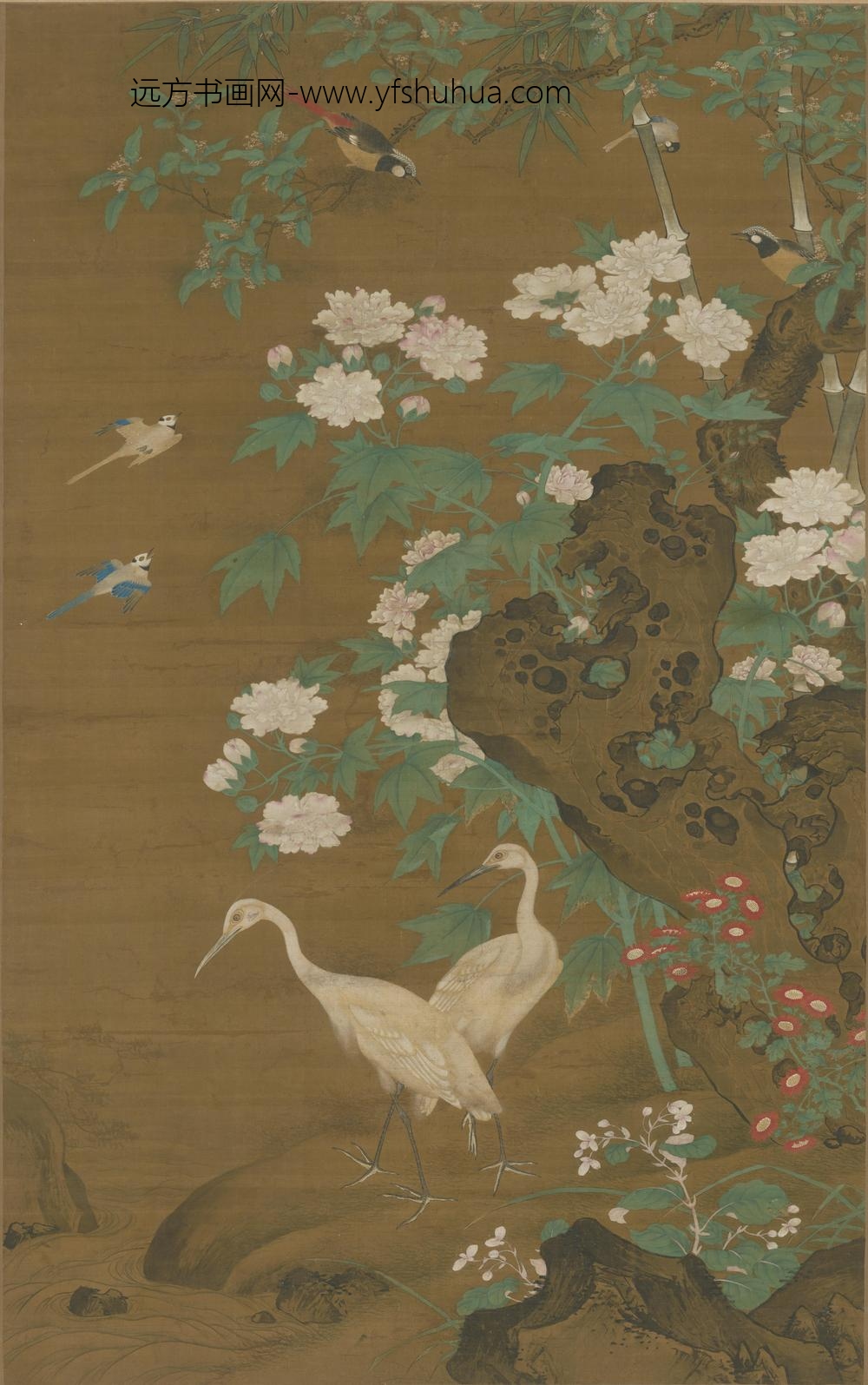 明人-花鸟图轴